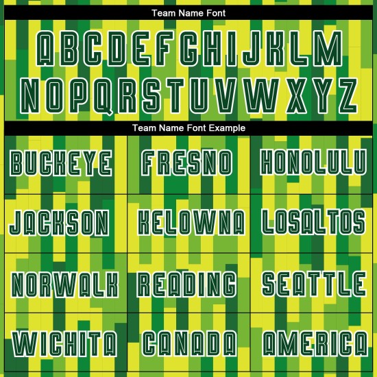 Camiseta de fútbol personalizada verde neón, sublimación verde-dorada