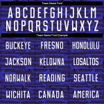 Uniforme de fútbol Jersey Royal White Sublimación personalizada