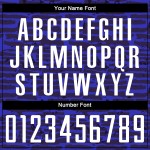 Uniforme de fútbol Jersey Royal White Sublimación personalizada