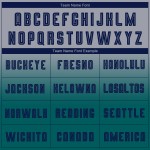 Camiseta larga de fútbol azul marino-verde azulado con mangas desteñidas grises personalizadas por sublimación