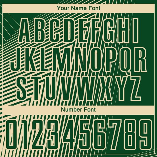 Camiseta de fútbol personalizada con líneas verdes y crema por sublimación Camiseta de fútbol personalizada con líneas verdes y crema por sublimación