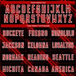 Uniforme de fútbol sublimado personalizado, camiseta negra, roja y blanca