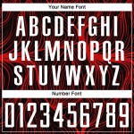 Uniforme de fútbol personalizado sublimado blanco y rojo, camiseta negra