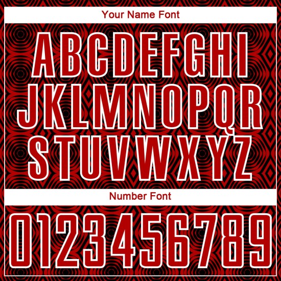 Camiseta de fútbol con diseño geométrico, color blanco y negro, personalizada, sublimación, roja Camiseta de fútbol con diseño geométrico, color blanco y negro, personalizada, sublimación, roja