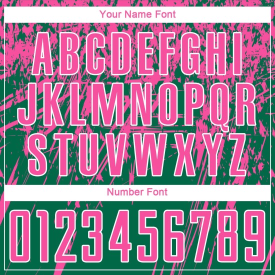 Camiseta de fútbol sublimada verde rosa y blanca personalizada Kelly