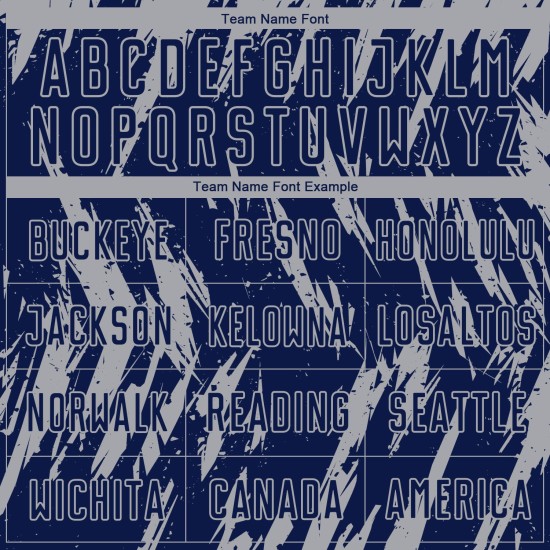 Camiseta gris sublimada personalizada azul marino uniforme de fútbol