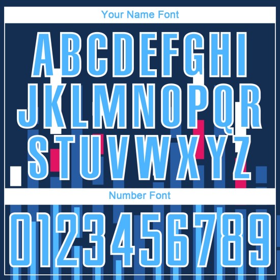 Camiseta personalizada de EE. UU., uniforme azul marino y blanco, líneas de sublimación azul cielo, fútbol