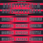 Camiseta de fútbol personalizada por sublimación, color rojo, azul marino y blanco