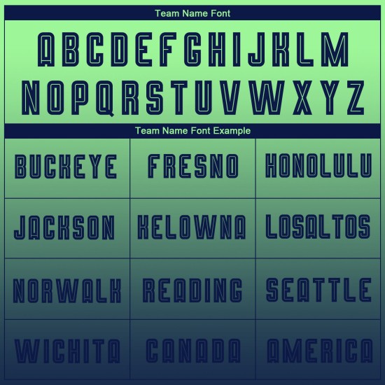 Camiseta de fútbol verde de moda personalizada con sublimación, manga larga, color azul marino degradado