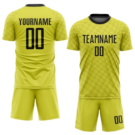 Camiseta de fútbol personalizada de sublimación negra y dorada Camiseta de fútbol personalizada de sublimación negra y dorada