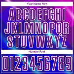 Uniforme personalizado de sublimación de fútbol morado y blanco de Jersey Lines Royal