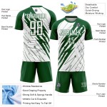 Uniforme de fútbol Kelly White personalizado, camiseta de sublimación verde