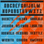 Camiseta de fútbol personalizada con estampado de grafiti de sublimación azul-naranja y negro, uniforme Sky Camiseta de fútbol personalizada con estampado de grafiti de sublimación azul-naranja y negro, uniforme Sky