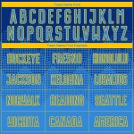 Uniforme de fútbol personalizado por sublimación, camiseta azul real y dorada. Uniforme de fútbol personalizado por sublimación, camiseta azul real y dorada.