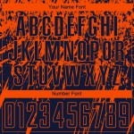 Camiseta de fútbol personalizada de sublimación azul marino naranja