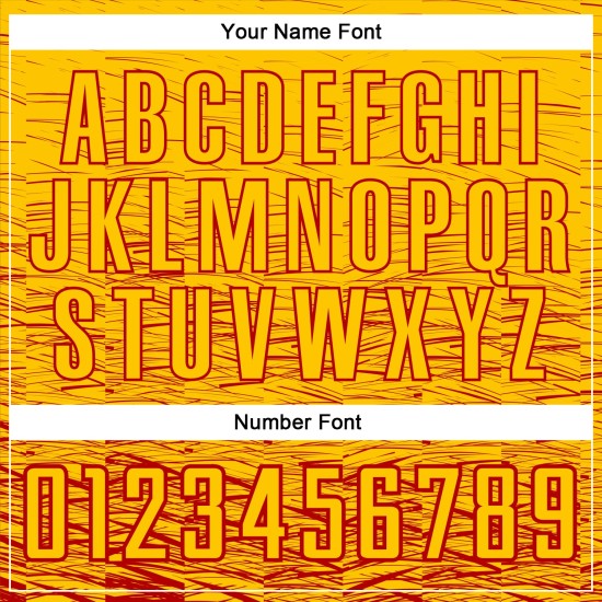 Camiseta de fútbol roja personalizada, uniforme de sublimación amarilla