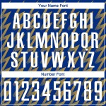 Camiseta de fútbol personalizada dorada con sublimación, color blanco y zigzag antiguo.