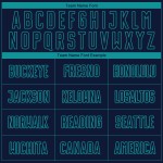 Camiseta de fútbol de sublimación verde azulado personalizada