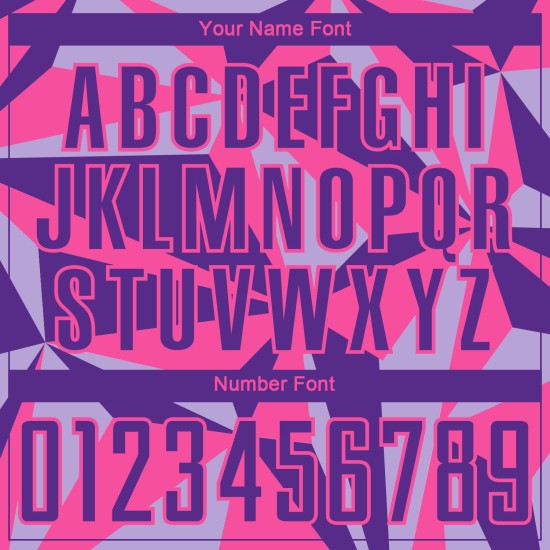 Uniforme de fútbol rosa con patrón personalizado, camiseta geométrica de sublimación morada