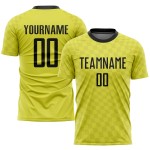 Camiseta de fútbol personalizada de sublimación negra y dorada Camiseta de fútbol personalizada de sublimación negra y dorada