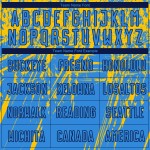 Camiseta personalizada de fútbol con sublimación de polvo azul marino y amarillo