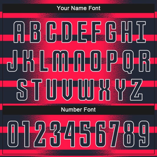 Camiseta de fútbol personalizada por sublimación, color rojo, azul marino y blanco