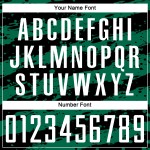 Uniforme personalizado negro blanco - Jersey Kelly Splash Sublimación verde Fútbol