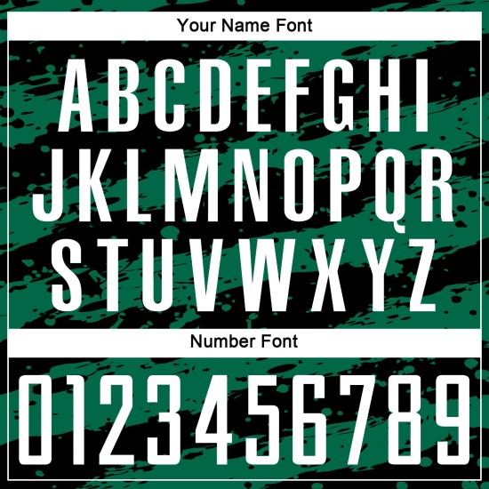 Uniforme personalizado negro blanco - Jersey Kelly Splash Sublimación verde Fútbol