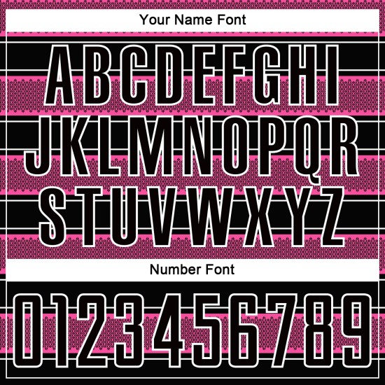 Uniforme de Fútbol y Camiseta Línea Rosa-Blanca Formas Personalizadas Geométricas Negras Sublimación