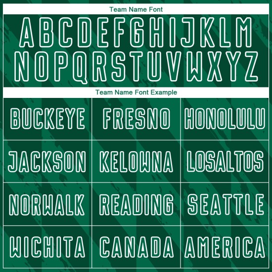 Camiseta de fútbol personalizada con diseño geométrico verde Kelly y formas blancas para sublimación