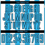 Uniforme de fútbol personalizado Sky And Stars con cuadros azul y negro, sublimación, camiseta blanca