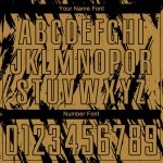 Camiseta de fútbol antigua personalizada con sublimación dorada, color negro