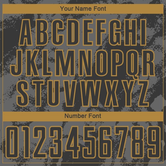 Uniforme de fútbol personalizado dorado con sublimación, arte abstracto, gris-negro antiguo grunge