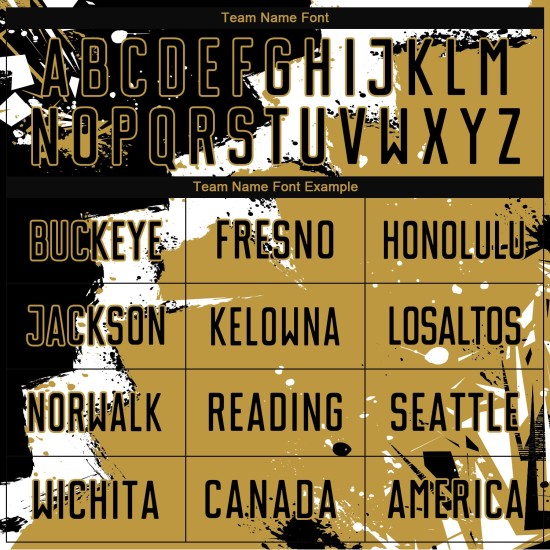 Uniforme Blanco - Camiseta Antigua Personalizada Spalsh Fútbol Negro Dorado Sublimación