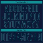 Camiseta de fútbol de sublimación verde azulado personalizada