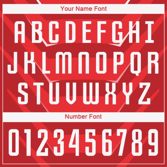 Uniforme personalizado de sublimación, camiseta blanca de fútbol roja