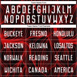 Uniforme de fútbol personalizado sublimado blanco y rojo, camiseta negra