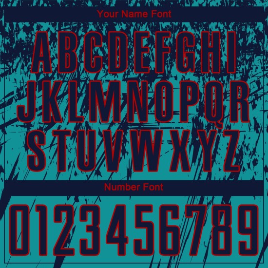 Uniforme de fútbol personalizado de sublimación azul marino y rojo