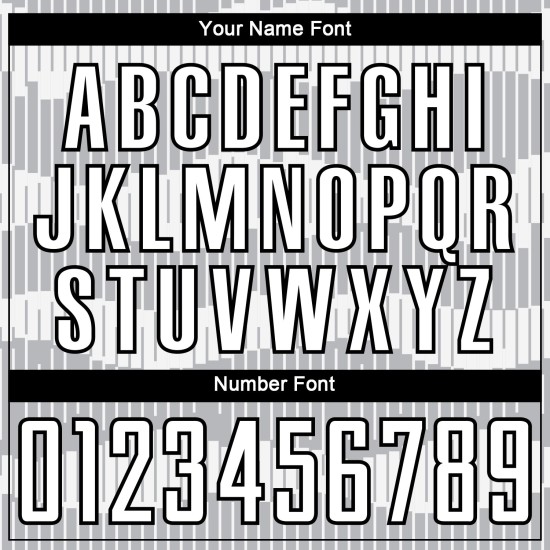 Camiseta de fútbol personalizada de sublimación, color blanco y negro, con rayas grises