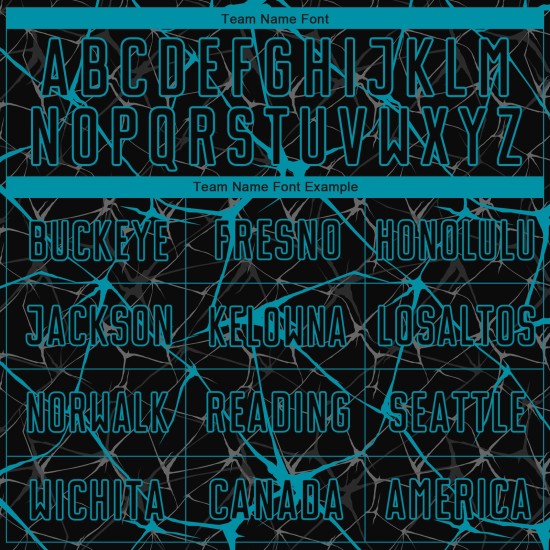 Camiseta de fútbol personalizada de sublimación en color verde azulado y negro Camiseta de fútbol personalizada de sublimación en color verde azulado y negro