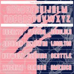 Camiseta de fútbol mediana con estampado de grafiti de sublimación personalizada en rosa y azul marino para rascar