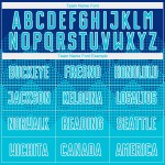 Camiseta de uniforme de sublimación personalizada azul-blanca de Lakes Royal Soccer