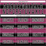 Uniforme de Fútbol y Camiseta Línea Rosa-Blanca Formas Personalizadas Geométricas Negras Sublimación