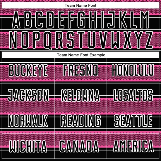 Uniforme de Fútbol y Camiseta Línea Rosa-Blanca Formas Personalizadas Geométricas Negras Sublimación