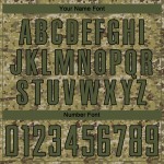 Uniforme de sublimación de camisetas de fútbol, personalizado, camuflaje verde oliva y negro