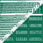 Camiseta de sublimación blanca a rayas personalizada Kelly Uniforme de fútbol verde