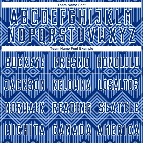 Camiseta de fútbol personalizada con sublimación geométrica, diseño abstracto azul y blanco, con formas reales claras