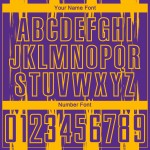 Uniforme de fútbol de sublimación con rayas doradas y moradas, personalizado y abstracto