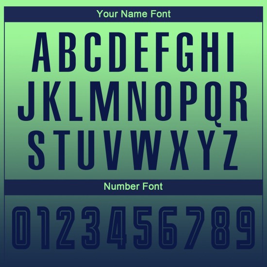 Camiseta de fútbol verde de moda personalizada con sublimación, manga larga, color azul marino degradado