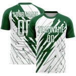 Uniforme de fútbol Kelly White personalizado, camiseta de sublimación verde